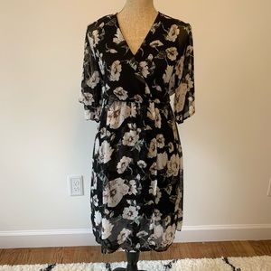 Floral Wrap Dress